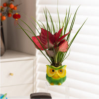 Owl Planter Cute Creature-Shaped Succulent Pot Resin Material