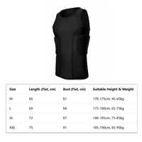 Basketball Shielded Vest Shock Absorbing Padded Compression Breathable EVA Padded Tank Top Training