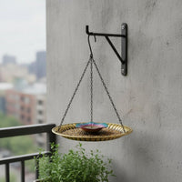 Hanging Bird Feeder Decorative Outdoor Decor Waterproof Coating for Patio