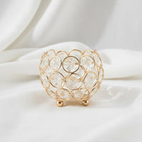 Crystal Ball Candle Holder Atmospheric Crystal Bowl Candle Holder for Party