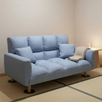 Two-Person Folding Sleeper Sofa Space-Saving Convertible Folding Sofa Bed Firm Foam Adjustable Sleeper Loveseat for Small Apartment Dwellers
