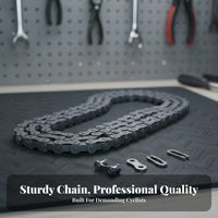 Cycle Chain X410 Rust Resistant Single Speed Bike Chain Sturdy Cycle Missing Link Set for Cyclists, DIY Enthusiasts, Commuting, Workshop, Garage