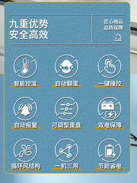 孵化器小型家用型孵蛋器智能全自动孵化机鸡鸭鹅鸽子芦丁鸡孵化箱 美规