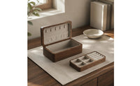 Double Layer Jewelry Box Velvet Velvet-Lined Storage Scratch Protection