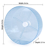 Parrot Activity Wheel and Bird Exercise Wheel with Flat Perch, Parrot Play Accessory for Budgie and Cockatiel Enrichment