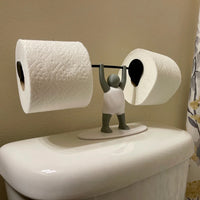 3D Printed Weightlifter Toilet Paper Holder for Bathroom