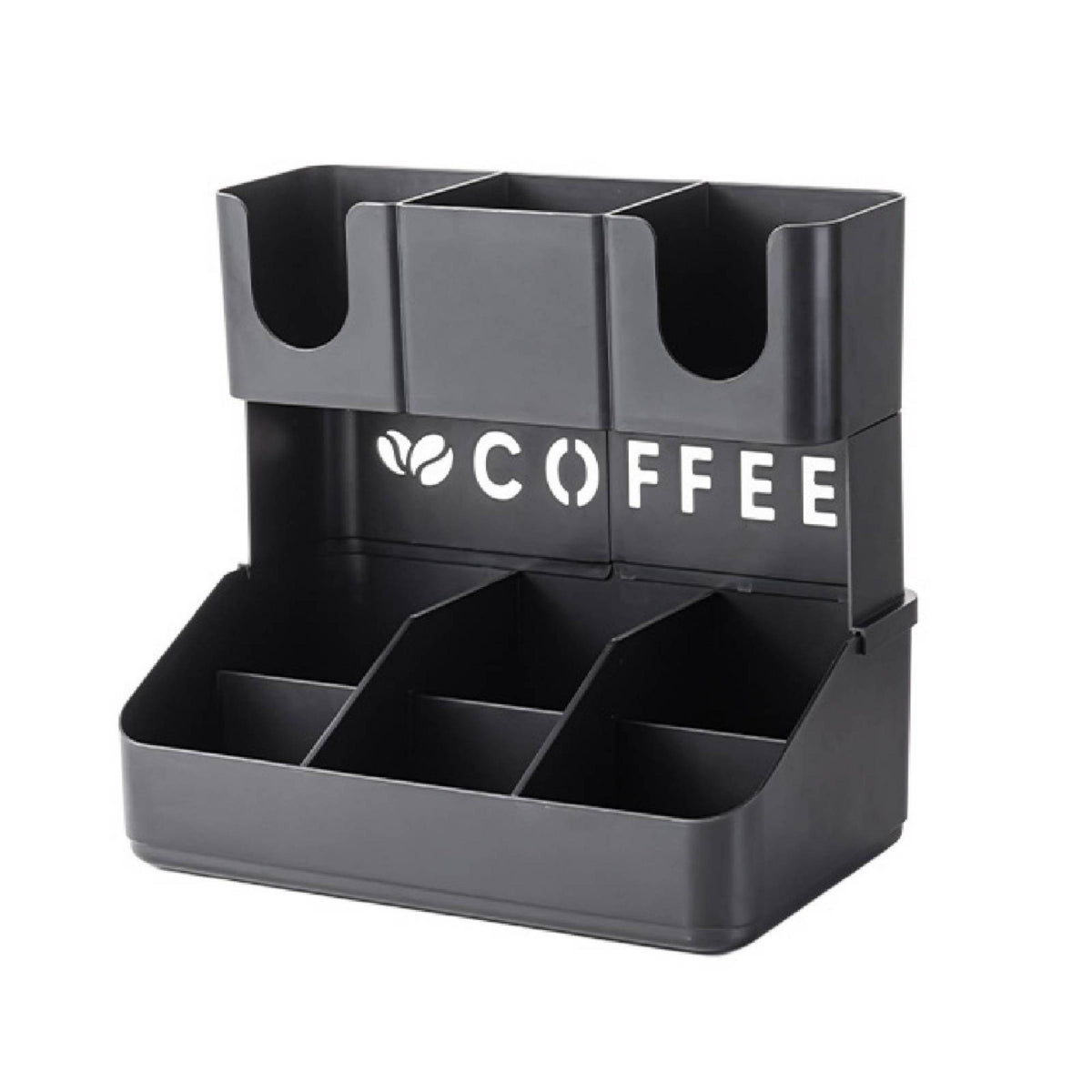 Coffee Station Organizer Vertical Cup Organizer with Compartments Long-Lasting