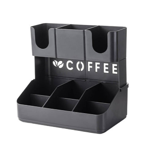 Coffee Station Organizer Vertical Cup Organizer with Compartments Long-Lasting