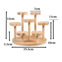 Flower-Shaped Display Stand Multi-Level Tiered Display Stand Open-Sided