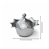 Ottoman Design Sugar Container Engraved Pattern Ornate Sugar Bowl Decorative
