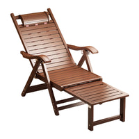 Folding Bamboo Reclining Chair for Travel and Leisure