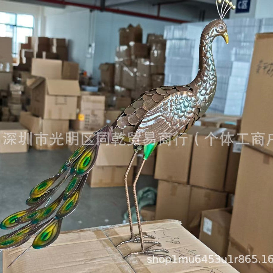 Metal Peacock Decoration