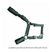 Horse Halter with Lead Rope Metal Hardware Halter and Lead Rope Set Washable