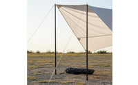 2 Pieces Steel Shelter Support Rods Additional Long Steel Shelter Poles Tarp Poles Long-Lasting Camping Equipment Easy Assembly