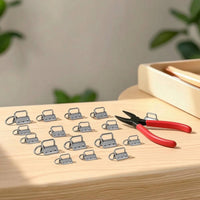 50 Pieces Key Loop with Clamp Easy to Install Keychain Fob Hardware Heavy-Duty
