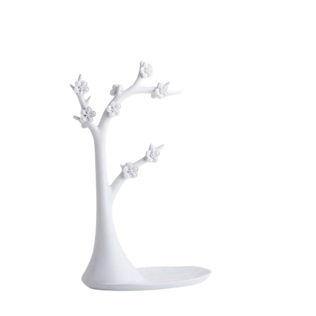 Plum Blossom Design Jewelry Tree Stand Decorative Tree Branch Jewelry Holder Multi-Functional Bracelet Holder Stand Tangle-Tangle-Proof Storage for Women, Girls, Vanity, Dresser Top, Entryway