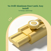 Portable Door Lock, no tools required Security Device, Easy Install Privacy Lock for Bedroom, Hotel, Apartment