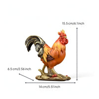 Cockerel Figurine Decorative Table Sculpture Charming for Collectors