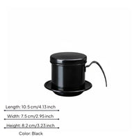 Phin Coffee Filter Curved Handle Stainless Steel Phin Pour Filtration