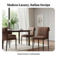 Upholstered Highspine Chair Light Luxury and Aesthetic Kitchen Seat Ergonomic Supportrest Easy to Clean for Design Lovers