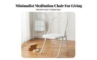 Foldable Iyengar Mind-Body Exercise Chair Space-Saving Design Iyengar Auxiliary Chair Stable and Long-Lasting Mind-Body Exercise Assist Stool Heavy Duty for Beginners, Home Gym
