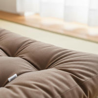 Thick Tatami Cushion Supportive Square Tufted Floor Pillow Deformation Resistant Square Tufted Cushion for Bay Window, Balcony