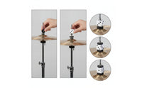 Dice Cymbal Nut with Felt Washer Threaded Cymbal Topper Compact Hardware for Drummers, Practice Setup