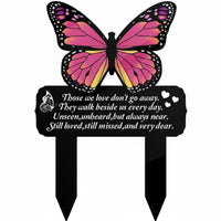 Memorial Plaque Poem Inscription Cemetery Memorial Stake Sign Meaningful Inscription Heart Grave Decoration for Gravesite