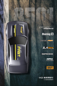 1:43 Scale RC Drift Car, 2.4G, Full Proportional, Metal Chassis, Professional Racing Model