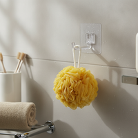 Strong Punch-Free Adhesive Hooks for Toothbrush Holders and Chopstick Caddies, Wall Mount Accessories