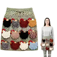 Crochet Chicken Egg Collecting Apron