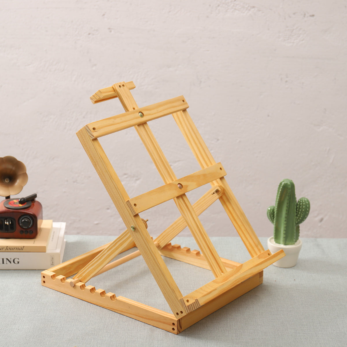 Solid Wood Easel for Artists, Wooden Painting Easel with Board, Children's Display Stand, Oil Painting Sketch Easel