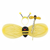 Cute Cartoon Design Children's Bee Costume Vibrant Colors Bee Costume Set Comfortable Bumblebee Dress-up Set Lightweight for Girls, Stage Performance, Birthday Party, Halloween
