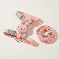 Cat Harness and Leash Walking Set, Nylon Vest Harness Leash for Kitten or Adult Cat, Walking Cat Harness with Chest Strap, Not Retractable 120cm