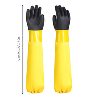 Gloves with Long Cuff Waterproof Resistant Gloves Heavy-Duty for Industrial Cleaning