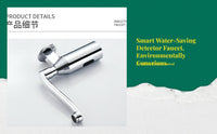 Touchless Automatic Detector Faucet, Wall-Mounted Infrared movement detector, Water-Saving Bathroom Sink Tap