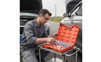32-Piece Socket Wrench Kit High-Quality Socket Wrench Set with Case Complete Mechanic Tool Set Comprehensive for Car Owners, Auto Repair