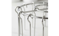 Air Fryer Grill Skewer Rack Upright Legs Stainless Steel Kabob Rack Silver Finish Round Stainless Steel Grill holder
