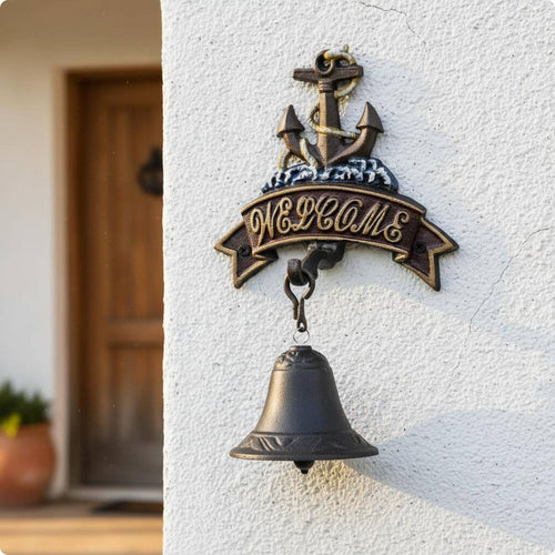 Nautical Anchor Entry Bell Mediterranean Theme House Decoration Loud Chime