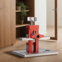 Adjustable Cabinet Door Mounting Tool with Drill Bit Non-Slip Cabinet Door Jig Precision Accurate for DIYers, Woodworkers, Woodworking