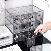 Multi-grid Eyeglass Storage Box for Sunglasses, Desk Drawer Organizer, Resin