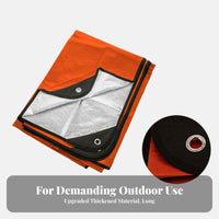 Multipurpose Heavy Duty Survival Blanket Moisture-Proof Reflective PE Foil Blanket Compact for Campers, Survivalists, Camping, Hiking