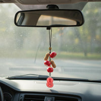 Fruit Rearview Mirror Charm Gift Idea Fruit Mirror Ornament Cute