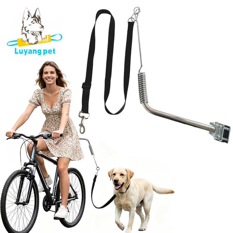 Bicycle Dog Leash for Outdoor Sports, Stainless Steel