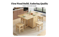 Foldable Design lengthenable Console Table with Chair Storage Space-Saving Dining Furniture Multifunctional Home Furnishing Multi-Functional for Small Apartment Dwellers, Homeowners, Interior Designers, Kitchen, Living Room