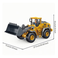 Wireless Control Loader Alloy Toy Loader with Front Scoop Construction Truck 2.4G Rechargeable for Children, Indoor Play
