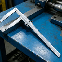 Long Jaw Caliper Easy to Read Scale Stainless Steel Caliper for Professionals