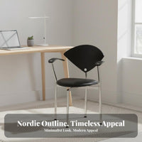 curved-spine spinerest Chair Nordic design Armchair Minimalist design design for Adults