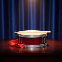 Glitter Junior Snare Drum Compact Snare Drum with Drumsticks Lightweight Percussion Instrument Portable for Beginners, Toddlers, Music Lessons, School Band, Home Practice