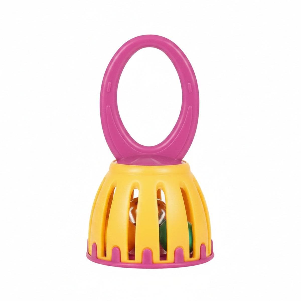 Cage Bell Easy-to-Grip Hand Bell Compact Hand Rattle for Kids, Music Class, Classroom